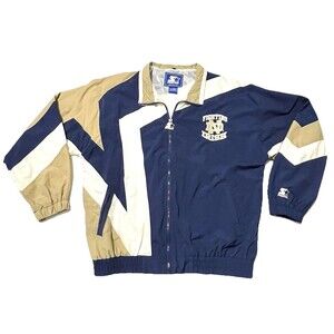 Notre Dame Vintage 90s Starter Fighting Irish Windbreaker Jacket Mens Size Large